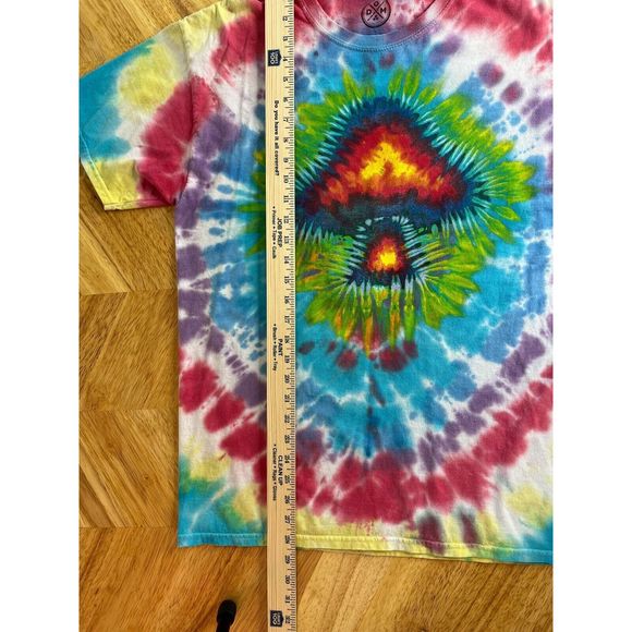 Graphic Mens T Shirt Trippy Tie Dye Shroom Shirt Mushrooms Hippie 90s Retro - Picture 8 of 11